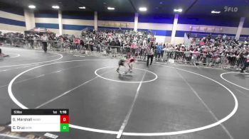 53 lbs Quarterfinal - Dallas Marshall, Warriors Of Christ vs Caiden Cruz, Grindhouse WC