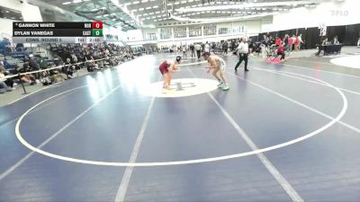 157 lbs Cons. Round 5 - Dylan Vanegas, Castleton vs Gannon White, Norwich