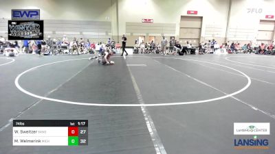 74 lbs Rr Rnd 3 - Wyatt Sweitzer, Sanderson Wrestling Academy vs Mason Welmerink, Michigan Premier WC - (A)