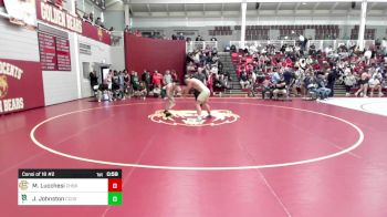 190 lbs Consi Of 16 #2 - Michael Lucchesi, Christian Brothers vs Jacob Johnston, Charlotte Country Day