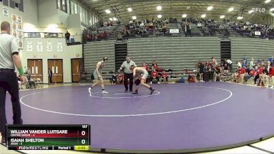 157 lbs Quarterfinals (8 Team) - William Vander Luitgaren, Center Grove vs Isaiah Shelton, Avon