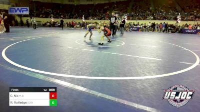 80 lbs Final - Cole Nix, Plainview Youth Wrestling Club vs Rhett Rutledge, Glenpool Warriors