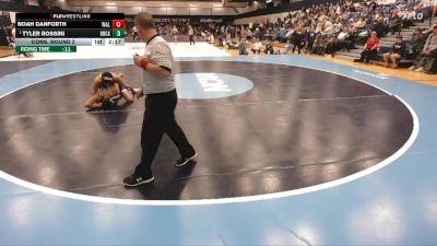 157 lbs Quarterfinal - Tyler Rossini, Brockport vs Noah Danforth, Washington And Lee