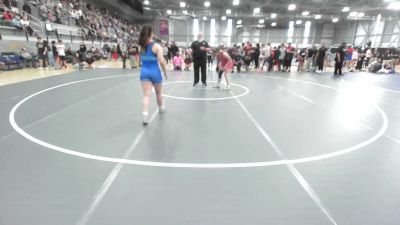 130 lbs Cons. Quarters - Ila Gallegos, Washington vs Ceci Rosas, Scrap Yard Garage Wrestling