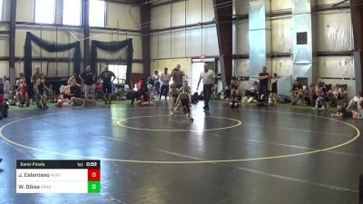 58 lbs Semifinal - Jionni Celentano, North Hunterdon vs William Diksa, Kraken