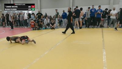 63 lbs Quarters - Elijah Flores, Jflo Trained vs James Michel, Global Wrestling Club
