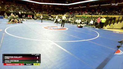 138 Class 1 lbs Cons. Round 2 - Preston Mallatt, Butler vs Cole Escobar, Hollister