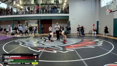 150 lbs Champ. Round 1 - Cole Jasiniewicz, Delbarton vs Ian Irwin, St Mark`s