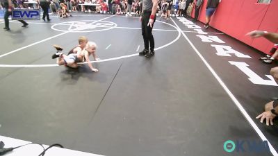 45 lbs Round Of 16 - Elena Carter Lewis, Tiger Trained Wrestling vs Tripp Hall, Claremore Wrestling Club