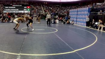 3A 120 lbs Quarterfinal - Mac Johnson, Cape Fear vs Caleb Lynthacum, Montgomery Central High School