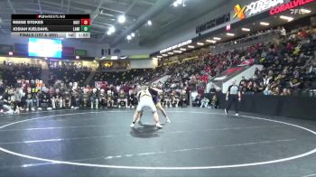 285 lbs Finals (1st & 3rd) - Reese Stokes, Hinton vs Josiah Kjeldahl, Lake Mills