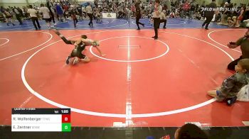 85 lbs Quarterfinal - Ryland Wolfenberger, Team Tulsa Wrestling Club vs Elijah Zentner, Division Bell Wrestling
