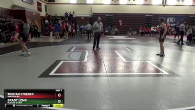 132 lbs Round 1 - Tristan Stoeser, Harrisburg vs Brady Long, Roland-Story