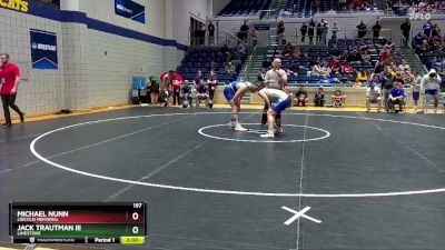 197 lbs Quarterfinal - Michael Nunn, Lincoln Memorial vs Jack Trautman III, Limestone