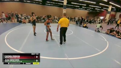 102 lbs Cons. Round 3 - Juan Bencomo, Texas Elite Wrestling Club vs Cayden Person, Mission Wrestling Club