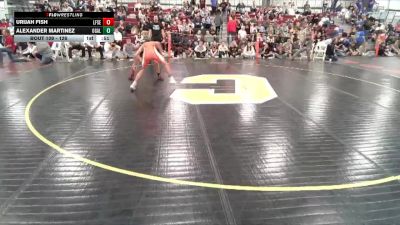 126 lbs Cons. Round 1 - Urijah Fish, Lingle-Ft. Laramie/Southeast vs Alexander Martinez, Ogallala