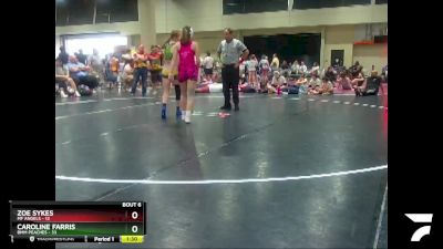 120 lbs Round 3 (4 Team) - Caroline Farris, BMM Peaches vs Zoe Sykes, MF Angels