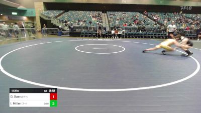 133 lbs Round Of 32 - David Saenz, Wyoming vs Isaiah Miller, Cal Poly Humbolt