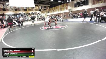 215 lbs Cons. Round 5 - Christian Carrera, El Cajon Valley vs Jason Orenday, Heritage