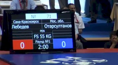 55 lbs finals Victor Lebedev vs. Otarsultanov
