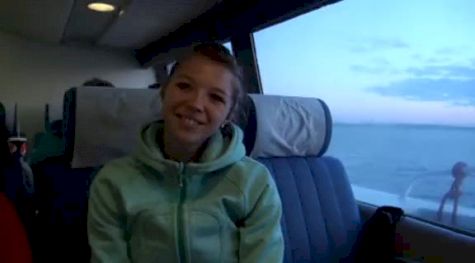 Karly Hamric after slight 1500 PR 4:13 at Victoria International Track Classic 2011