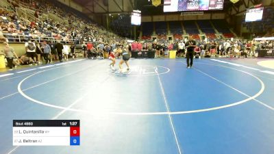 112 lbs Rnd Of 16 - Lilly Quintanilla, WY vs Jacianna Beltran, AZ