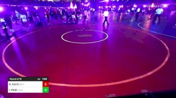 132 lbs Round Of 16 - Bryce Karlin, Beatrice vs Idren Peak, Team Montana