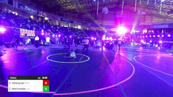 126 lbs Consi Of 8 #2 - Elijah Velazquez, Standfast vs Connor Martindale, 4 Corners Underground