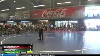 113 lbs Round 2 (6 Team) - Graysen Cooper, Strong House - Blue vs Ayden Broussard, Alabama Elite Black