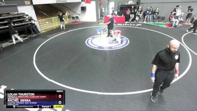 112 lbs Cons. Round 2 - Lolah Thurston, Ferndale Wrestling Club/Lost ...