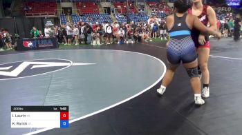 200 lbs Semis - Irelynn Laurin, Tennessee vs Keilikki Nau Rarick, Utah