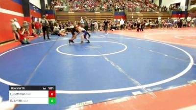 73 lbs Round Of 16 - Lane Coffman, Claremore Wrestling Club vs Riot Smith, Buck Pride Wrestling