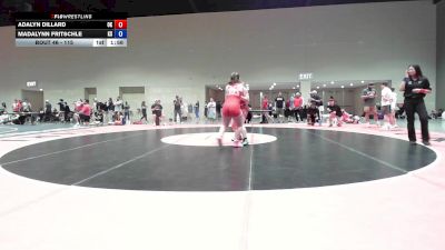 155 lbs Champ. Round 2 - Madalynn Fritschle, KS vs Adalyn Dillard, OK