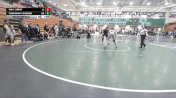 175 lbs Quarterfinal - Dax Curry, Rancho Bernardo vs Santiago Cabrera, Slam Academy