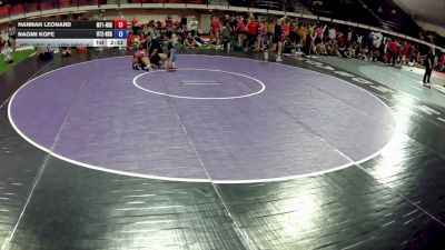 120 lbs Hannah Leonard, Montana 1 HS Girls vs Naomi Kofe, Utah 2 HS Girls