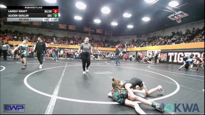 62 lbs Rr Rnd 1 - Lakely Kraft, Bridge Creek Youth Wrestling vs Alicen Quillin, Chickasha Wrestling