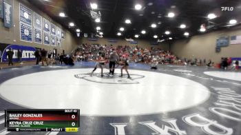 100 lbs Quarterfinal - Keyra Cruz Cruz, Channel Islands vs Bailey Gonzales, Nipomo