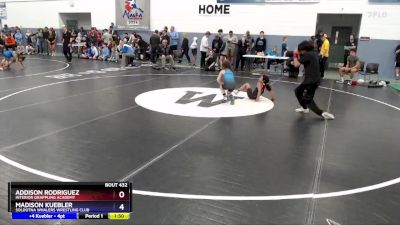 73 lbs Cons. Round 1 - Addison Rodriguez, Interior Grappling Academy vs Madison Kuebler, Soldotna Whalers Wrestling Club