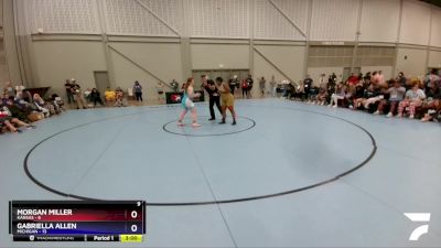 200 lbs Placement Matches (8 Team) - Morgan Miller, Kansas vs Gabriella Allen, Michigan