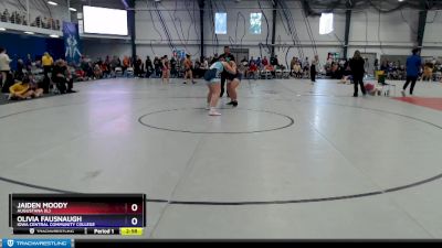 155 lbs Quarterfinal - Jaiden Moody, Augustana (IL) vs Olivia Fausnaugh, Iowa Central Community College