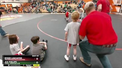 56 lbs 5th Place Match - Ryker Lancaster, Ten Sleep/Hyattville Scrappers vs Ace Phillips, Powell Wrestling Club