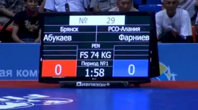 74 lbs round1 Irbek Farniev vs. Abukaev