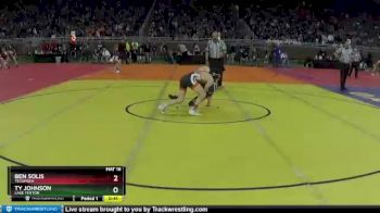 D2-130 lbs Cons. Round 2 - Ty Johnson, Lake Fenton vs Ben Solis, Tecumseh