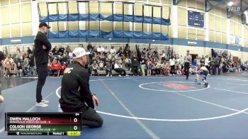 54 lbs Round 2 (4 Team) - Owen Malloch, Noblesville Wrestling Club vs Colson George, Perry Meridian Wrestling Club