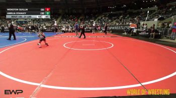 37 lbs Consolation - Wenston Quillin, Chickasha Wrestling vs Amelia Stanley, Legacy Elite Wrestling Club