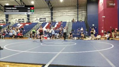 7th & 8th place 174 1st Place Match - Chase Price, Pikeville vs Konlin Weaver, Life University