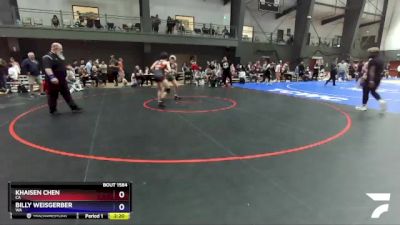 126 lbs Cons. Round 4 - Khaisen Chen, CA vs Billy Weisgerber, WA