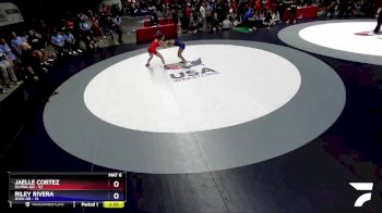 100 lbs Round 3 (16 Team) - Jaelle Cortez, SCVWA-GR vs Riley Rivera, IEWA-GR