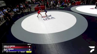 100 lbs Round 3 (16 Team) - Jaelle Cortez, SCVWA-GR vs Riley Rivera, IEWA-GR