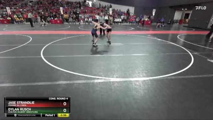 95 lbs Cons. Round 4 - Jase Strandlie, Prairie Du Chien vs Dylan Rusch ...